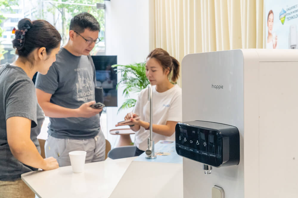 Happie Singapore Water Dispensers Demo at ShadeSpace Singapore 2